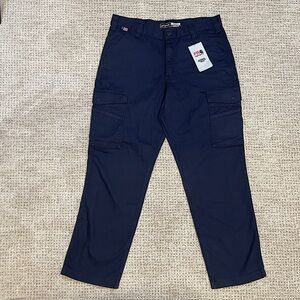 Carhartt Men's Flame-Resistant Rugged Flex Relaxed Fit Cargo Pants Navy M 36x30